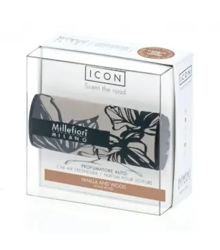 MILLEFIORI MILANO ICON CAR AIR FRESHENER VANILLA & WOOD 1UN