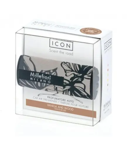 MILLEFIORI MILANO ICON CAR AIR FRESHENER VANILLA & WOOD 1UN