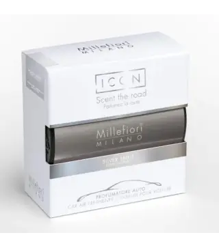 MILLEFIORI MILANO ICON CAR AIR FRESHENER SILVER SPIRIT 1UN