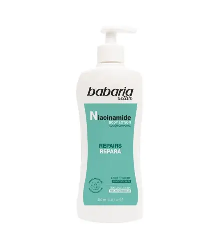 BABARIA ACTIVE NIACINAMIDE LOCION CORPORAL PIELES SENSIBLES CON DIFUSOR 400ML