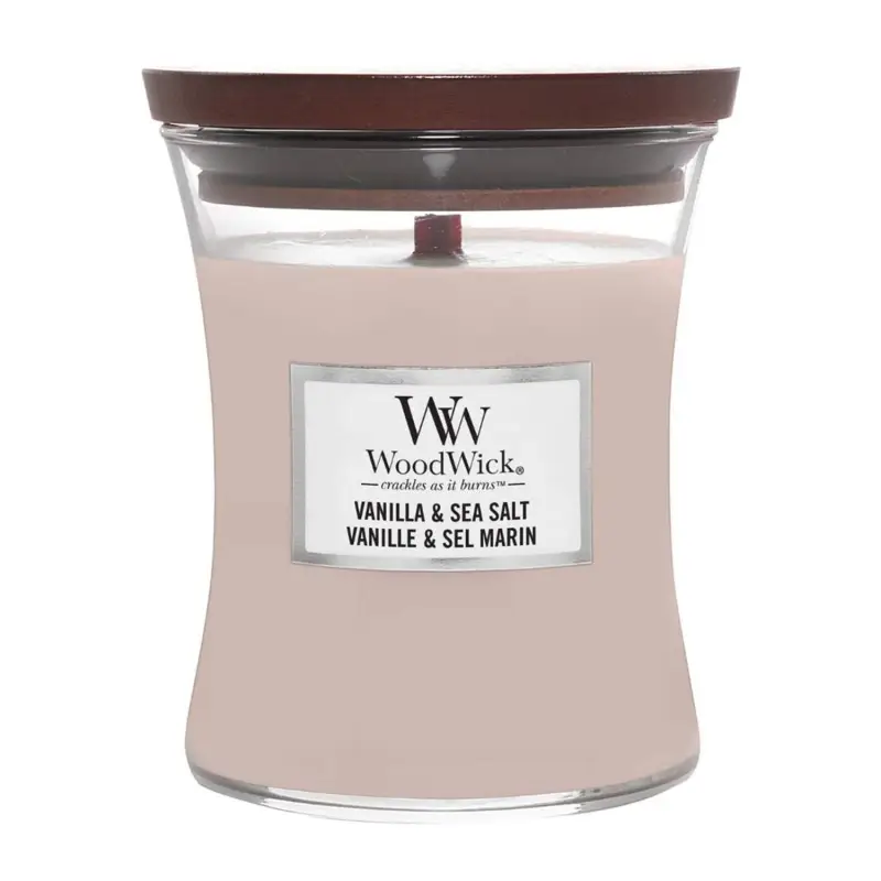 WOODWICK VANILLA & SEA SALT VELA 275GR WOODWICK VANILLA & SEA SALT VELA 275GR