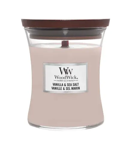 WOODWICK VANILLA & SEA SALT VELA 275GR