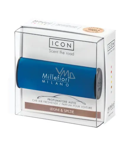 MILLEFIORI MILANO ICON CAR AIR FRESHENER LENGI & SPEZIE 1UN
