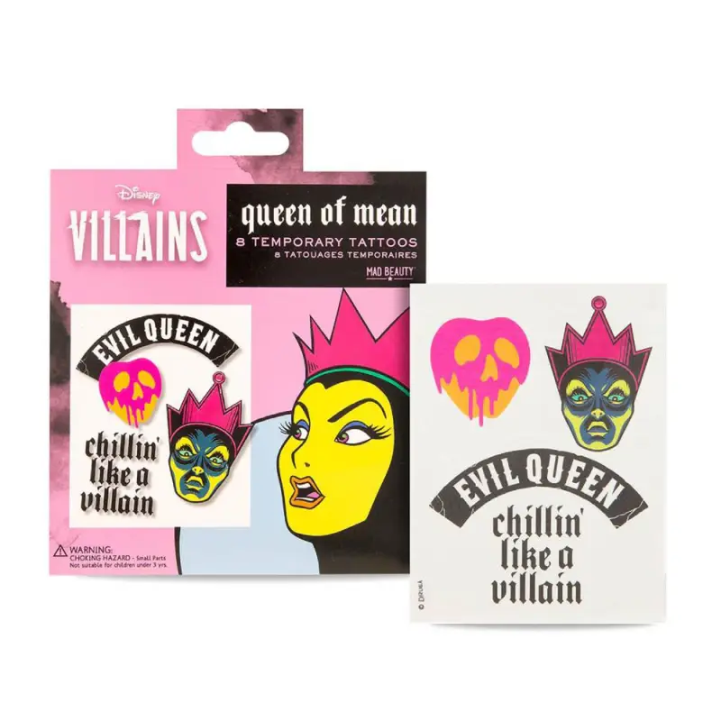 DISNEY VILLAINS QUEEN OF MEAN 8 TATUAJES TEMPORALES 1UN DISNEY VILLAINS QUEEN OF MEAN 8 TATUAJES TEMPORALES 1UN