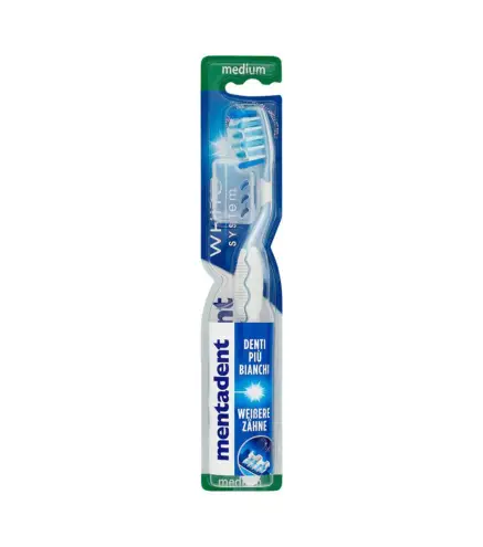 MENTADENT MEDIUM WHITE SYSTEM CEPILLO DE DIENTES 1UN