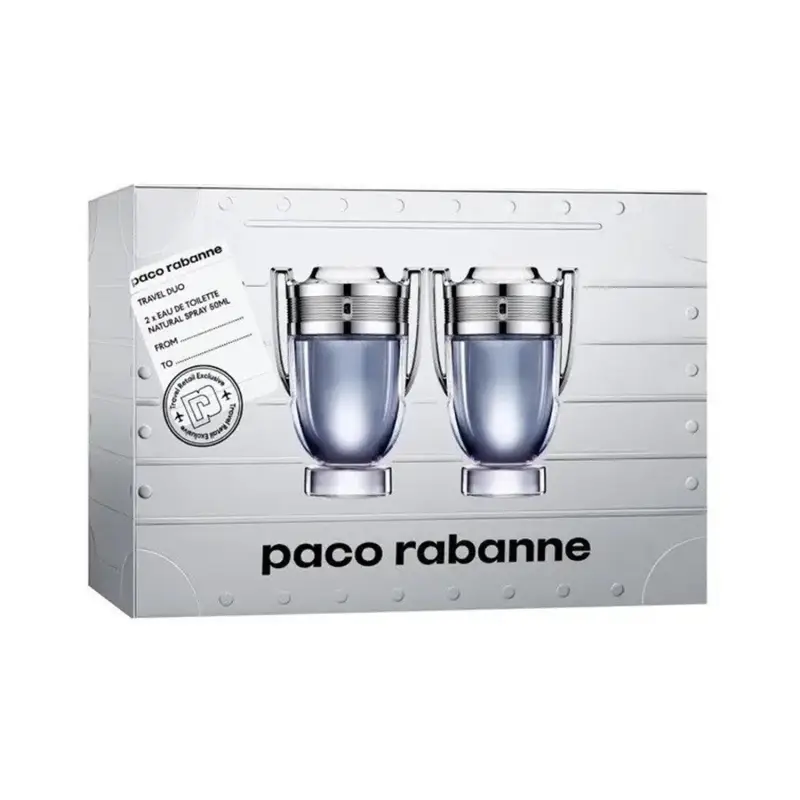 PACO RABANNE INVICTUS EAU DE TOILETTE TRAVEL DUO 50ML VAPORIZADOR
