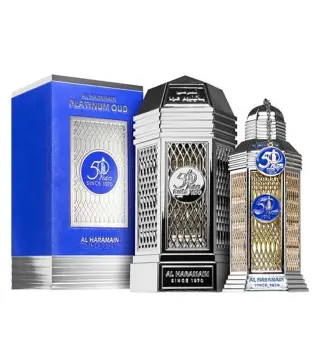 AL HARAMAIN PLATINUM OUD EAU DE PARFUM 50 YEARS 100ML VAPORIZADOR