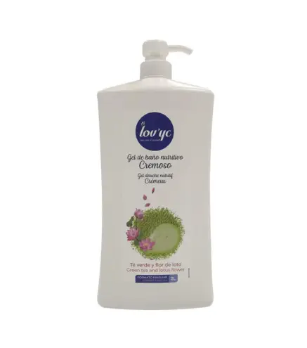 LOVYC TE VERDE Y FLOR DE LOTO GEL DE BAÑO NUTRITIVO 2000ML