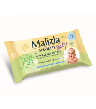 MALIZIA BABY CAMOMILLA TOALLITAS LIMPIADORAS 72UN