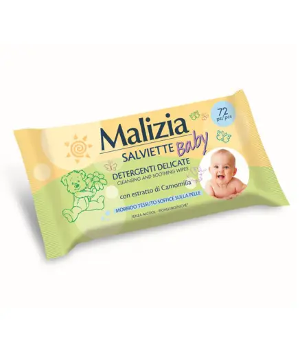 MALIZIA BABY CAMOMILLA TOALLITAS LIMPIADORAS 72UN