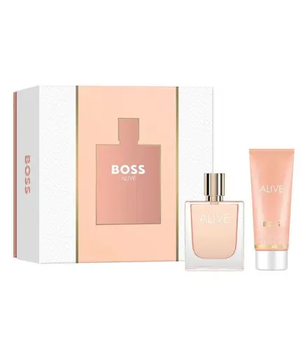 HUGO BOSS ALIVE EAU DE PARFUM 50ML VAPORIZADOR + LOCION CORPORAL PERFUMADA 75ML