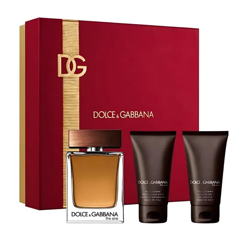 DOLCE GABBANA THE ONE POUR HOMME EAU DE TOILETTE 100ML VAPORIZADOR + BALSAMO AFTER SHAVE 50ML + GEL DE BAÑO 50ML