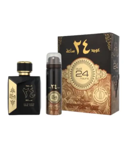 AL ZAAFARAN OUD 24 HOURS EAU DE PARFUM 100ML VAPORIZADOR + DESODORANTE 24H 50ML VAPORIZADOR