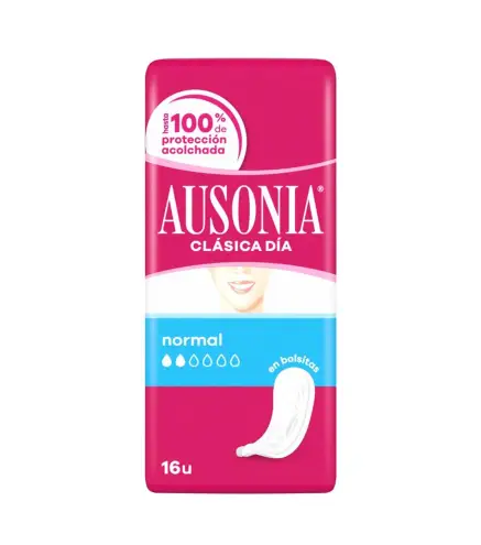 AUSONIA CLASICA DIA COMPRESAS EN BOLSAS SIN ALAS 16UN