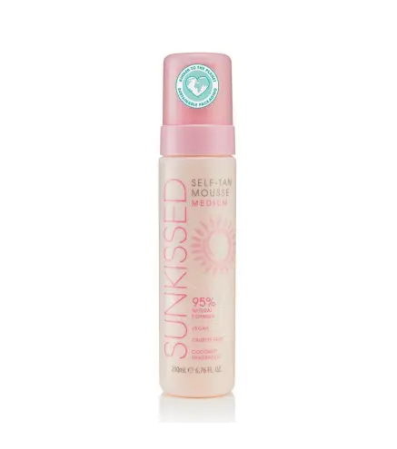 SUNKISSED SELF-TAN MOUSSE MEDIUM COCONUT FRAGRANCE 200ML