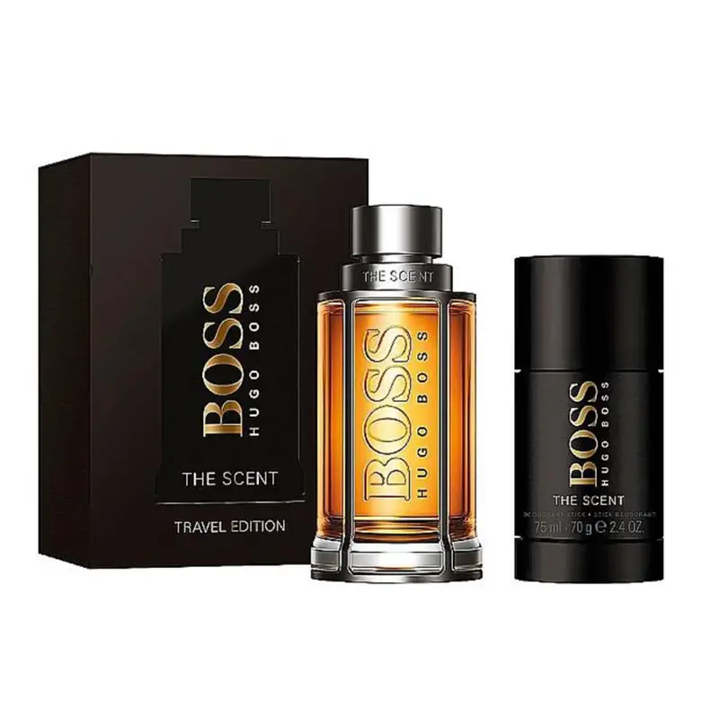 HUGO BOSS THE SCENT EAU DE TOILETTE 100ML VAPORIZADOR + DESODORANTE STICK 75ML