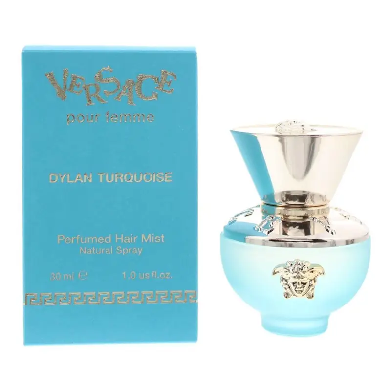 VERSACE POUR FEMME DYLAN TURQUOISE SPRAY CAPILAR PERFUMADO 30ML VAPORIZADOR VERSACE POUR FEMME DYLAN TURQUOISE SPRAY CAPILAR PERFUMADO 30ML VAPORIZADOR