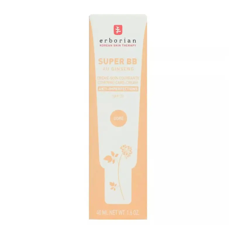 ERBORIAN SUPER BB AU GINSENG CREMA FACIAL ANTI-IMPERFECCIONES SPF20 DORE 40ML
