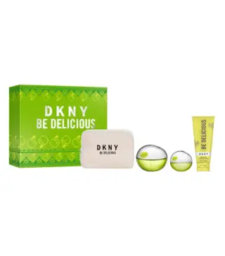 DONNA KARAN BE DELICIOUS EAU DE PARFUM 100ML + EAU DE PARFUM 1U + LOCION CORPORAL 1U + ESTUCHE 1U