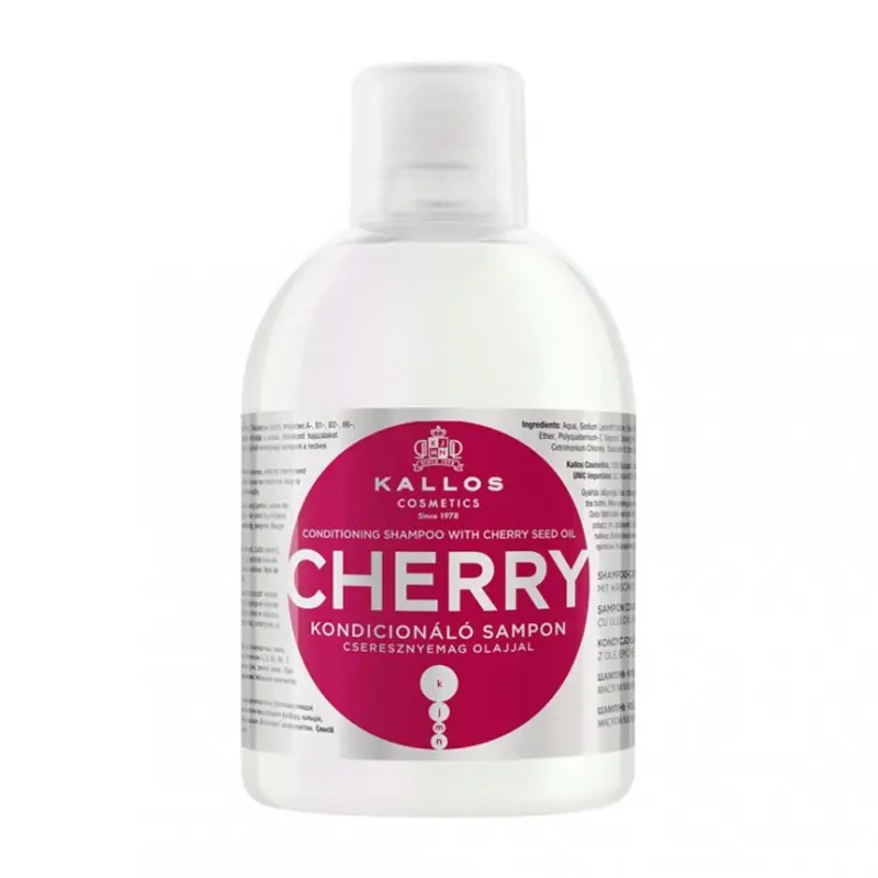 KALLOS CHERRY CHAMPU CON ACEITE SEMILLAS DE CEREZA 1000ML KALLOS CHERRY CHAMPU CON ACEITE SEMILLAS DE CEREZA 1000ML