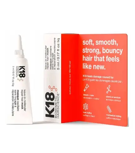 K18 LEAVE-IN MOLECULE MASCARILLA CAPILAR REPARADORA 5ML