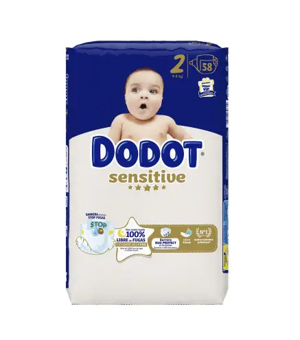 DODOT SENSITIVE PAÑALES 4-8KG 8000GR