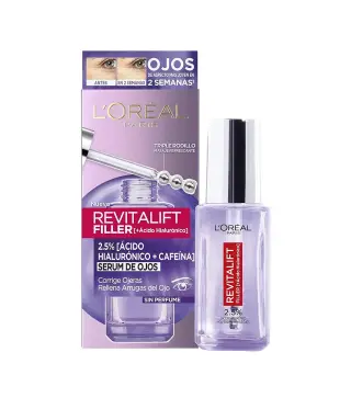 LOREAL REVITALIFT FILLER SERUM DE OJOS ACIDO HYALURONICO SIN PERFUME 20ML