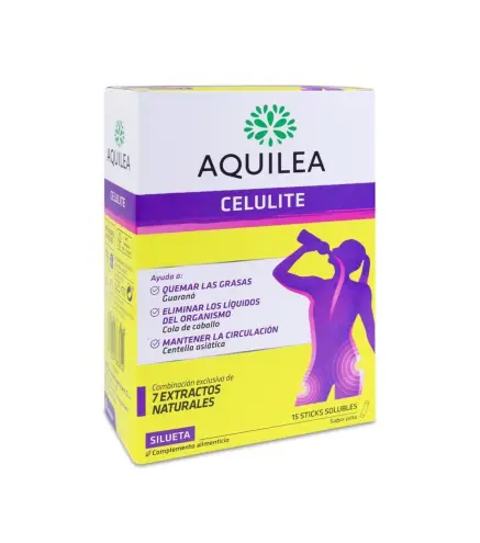 AQUILEA CELULITE SILUETA QUEMA-GRASAS 15 STICK SOLUBLES 1UN
