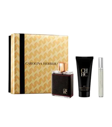 CAROLINA HERRERA CH MEN EAU DE TOILETTE 10ML VAPORIZADOR + LOCION AFTER SHAVE 100ML + MINIATURA 10ML