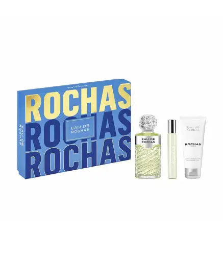 ROCHAS EAU DE ROCHAS EAU DE TOILETTE 100ML VAPORIZADOR + LOCION CORPORAL PERFUMADA 100ML + MINIATURA 10ML VAPORIZADOR