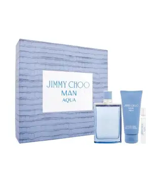 JIMMY CHOO MAN AQUA EAU DE TOILETTE 100ML VAPORIZADOR + GEL DE BAÑO 100ML + VIAL 7 5ML