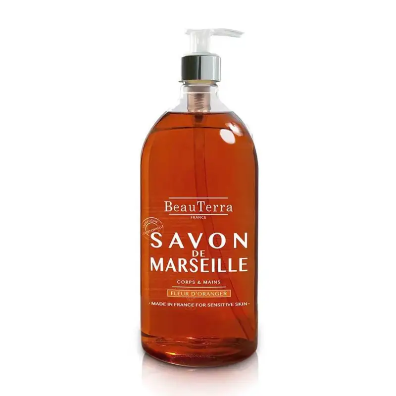 BEAUTERRA FLEUR D'ORANGER JABON DE MARSELLA 1000ML
