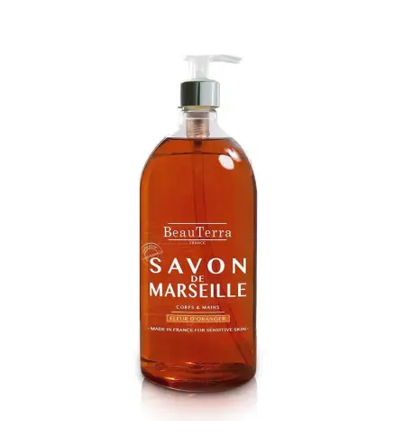 BEAUTERRA FLEUR D'ORANGER JABON DE MARSELLA 1000ML