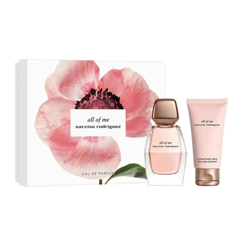 NARCISO RODRIGUEZ ALL OF ME EAU DE PARFUM 50ML VAPORIZADOR + LOCION CORPORAL PERFUMADA 50ML