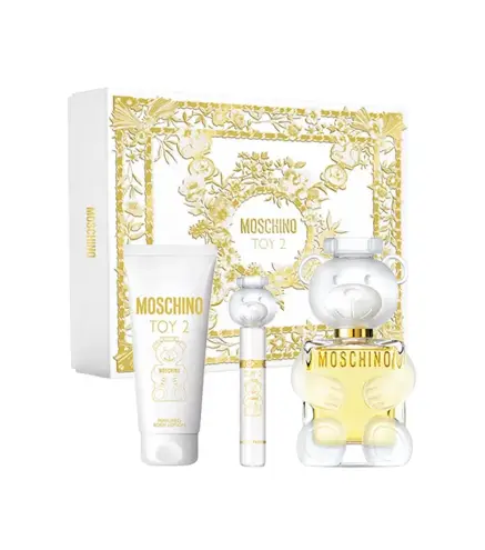 MOSCHINO TOY 2 EAU DE PARFUM 100ML VAPORIZADOR + LOCION CORPORAL PERFUMADA 100ML + MINIATURA EAU DE PARFUM 10ML VAPORIZADOR