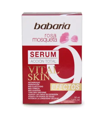 BABARIA ROSA MOSQUETA SERUM ACCION TOTAL ANTI-ARRUGAS VITAL SKIN 50ML