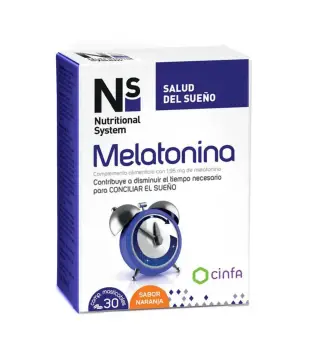 NUTRITIONAL SYSTEM MALATONINA 30 CAPSULAS SABOR NARANJA 30UN
