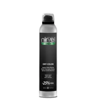 NIRVEL GREEN DRY COLOR SPRAY CUBRE RAICES NEGRO NEGRO 300ML VAPORIZADOR