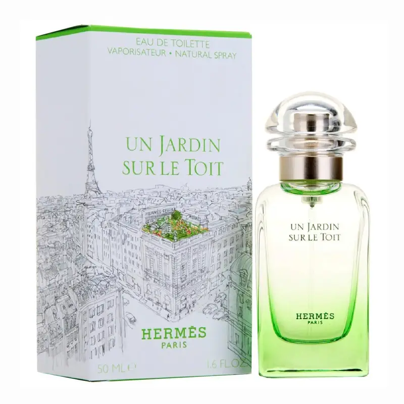 HERMES PARIS UN JARDIN SUR LE TOIT EAU DE TOILETTE 50ML VAPORIZADOR HERMES PARIS UN JARDIN SUR LE TOIT EAU DE TOILETTE 50ML VAPORIZADOR