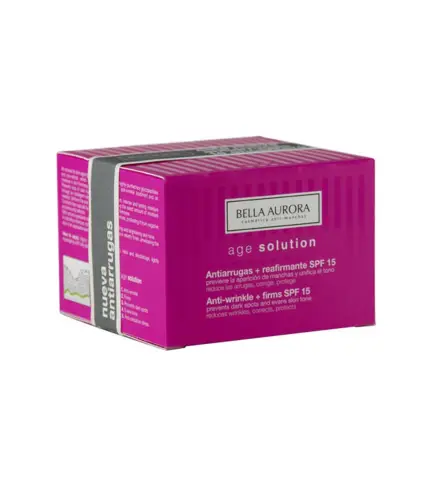 BELLA AURORA AGE SOLUTION ANTI-ARRUGAS+REAFIRMANTE SPF15 50ML