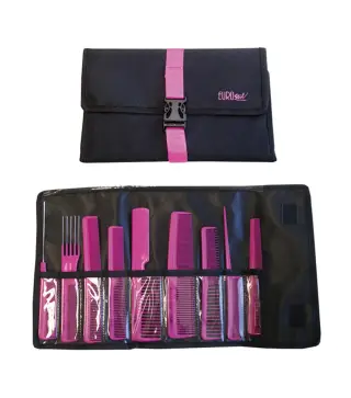 EUROSTIL ESTUCHE PROFESIONAL 9 PEINES COLORES CON CIERRE 1UN