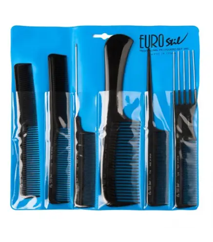 EUROSTIL PROFESIONAL ESTUCHE 6 PEINES 1UN