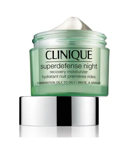 CLINIQUE SUPERDEFENSE NIGHT RECOVERY MOISTURIZER 3/4 CREAM 50ML