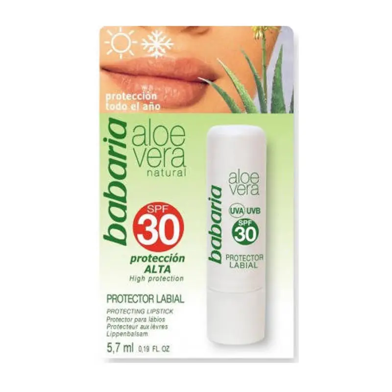 BABARIA ALOE VERA PROTECTOR LABIAL 5.7ML BABARIA ALOE VERA PROTECTOR LABIAL 5.7ML
