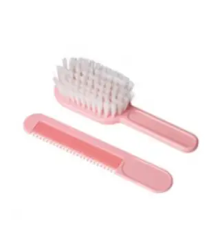 EUROSTIL BEBE CEPILLO SUAVE ROSA 1UN + PEINE 1U.