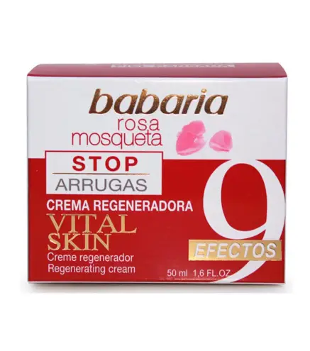 BABARIA ROSA MOSQUETA CREMA REGENERADORA STOP ARRUGAS VITAL SKIN 50ML