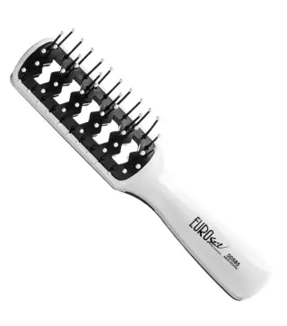 EUROSTIL ESQUELETO BICOLOR CEPILLO ANTI-ESTATICO PEQUEÑO 1UN