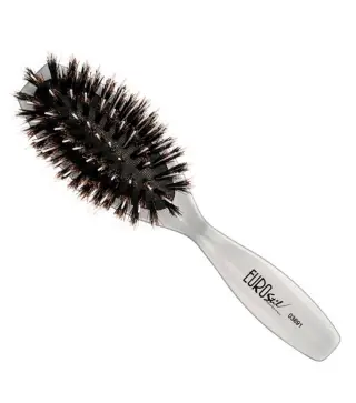 EUROSTIL PUA BLANCA CEPILLO PURO JABALI OVALADO PEQUEÑO 1UN