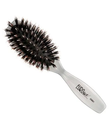 EUROSTIL PUA BLANCA CEPILLO PURO JABALI OVALADO PEQUEÑO 1UN