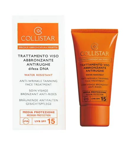 COLLISTAR ANTI-ARRUGAS TANNING FACE TREATMENT SPF15 WATER RESISTANT 50ML